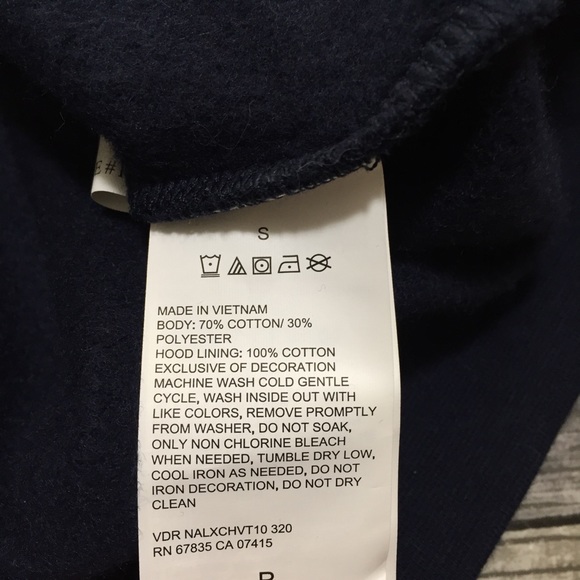 Nautica Color Block Hoodie Sweatshirt Men’s S Blue Green 1/2 Zip Fleece Pullover - Picture 8 of 11